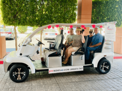 native american golf cart ride