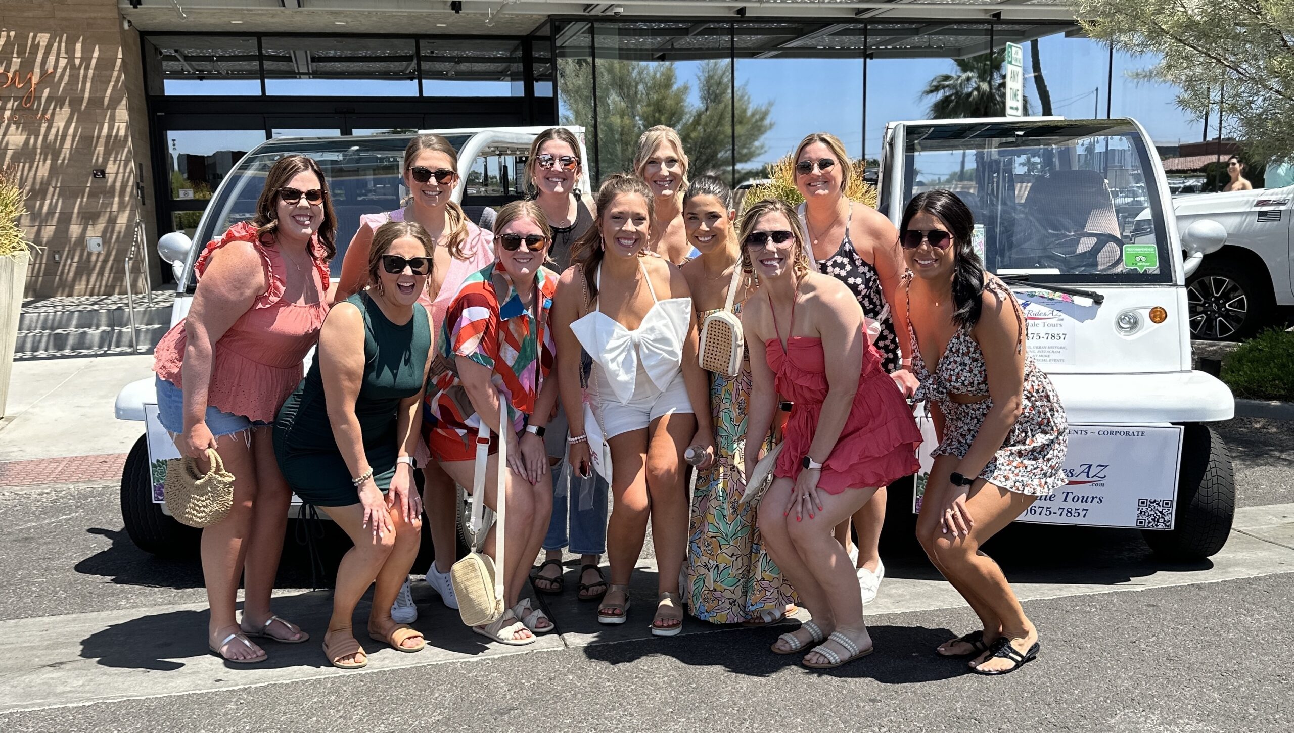 wine tasting group bachelorette party