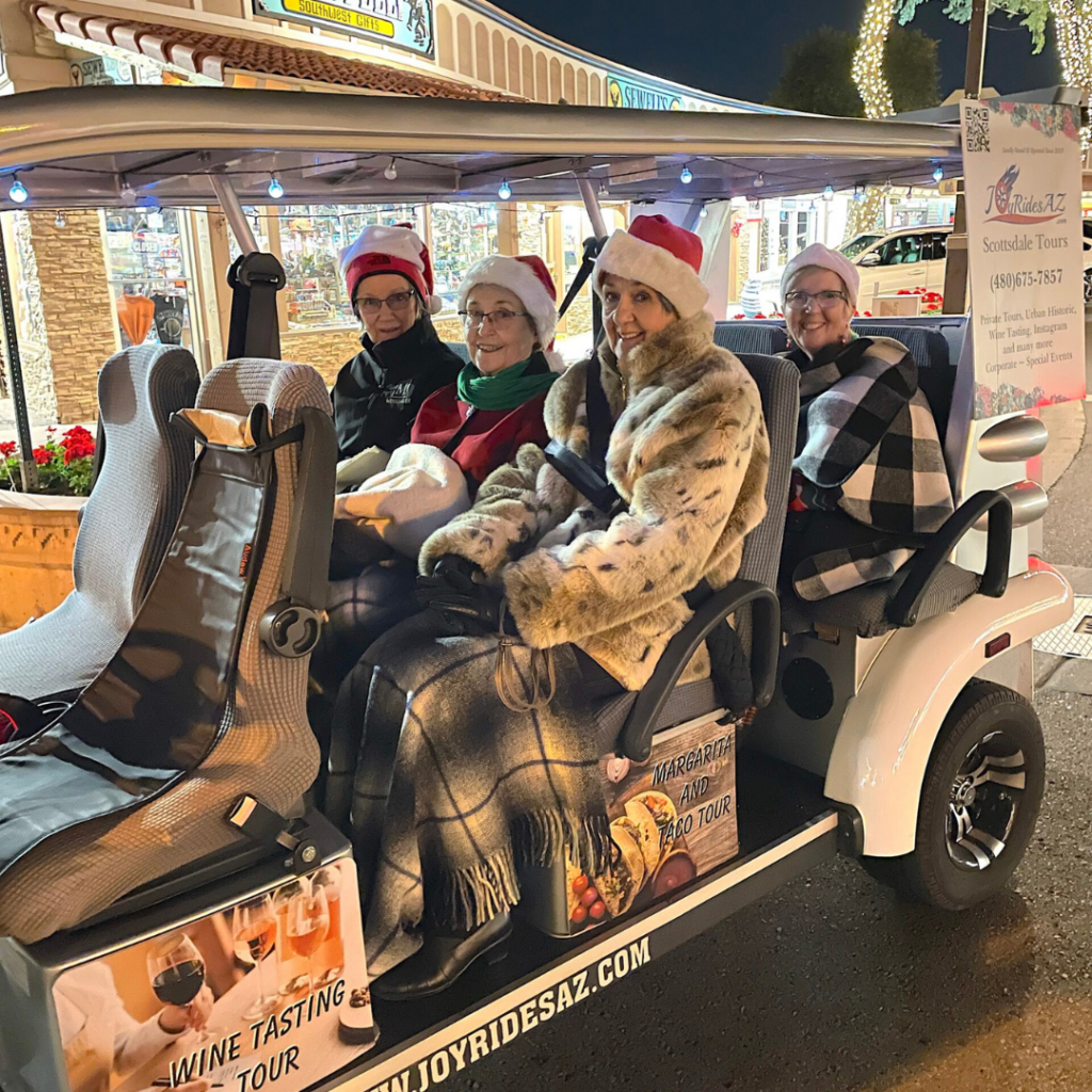 christmas golf cart tour